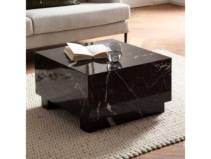 Sofatisch Couchtisch in Marmor Optik 60 cm breit von Pharao24.de