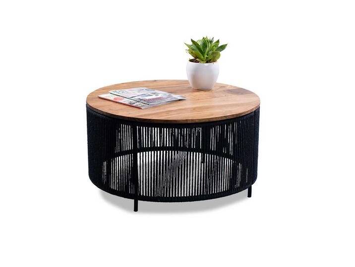Sofatisch Couchtisch in Schwarz und Akaziefarben Sofatisch Couchtisch in Schwarz und Akaziefarben von Pharao24.de