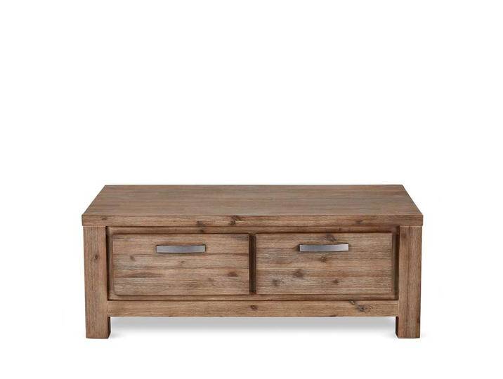 Sofatisch aus Akazie teilmassiv dunkel lackiert 120 cm breit von Pharao24.de