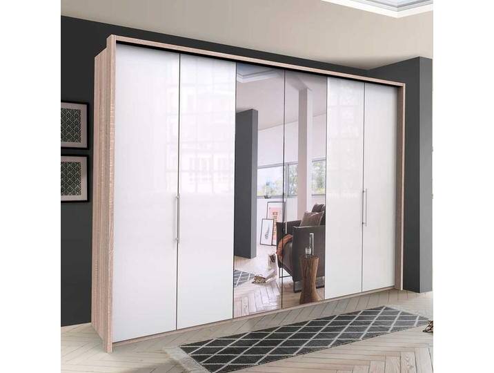 Spiegel Schlafzimmerkleiderschrank mit drei Falttüren modern von Pharao24.de