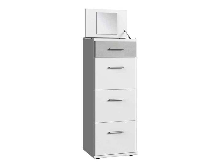 Spiegelkommode mit Schubladen in modernem Design 121 cm hoch von Pharao24.de
