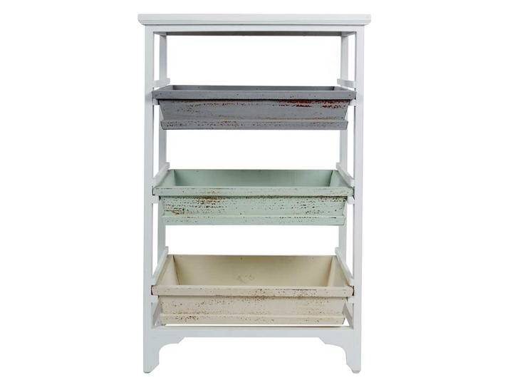 Standregal aus Holz mit herausnehmbaren Auszügen Shabby Chic Stil von Pharao24.de