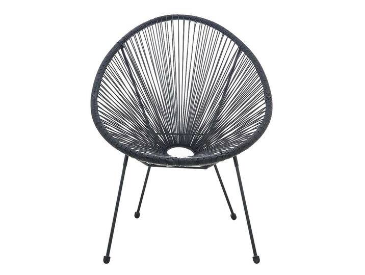 String Gartenstühle in Schwarz Kunststoff und Metall (2er Set) von Pharao24.de