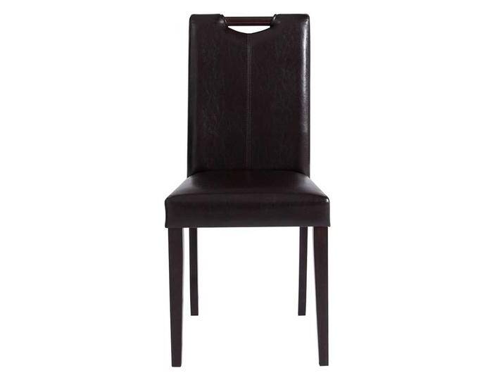 Stuhl Set Esszimmer aus Kunstleder Gestell aus Massivholz (2er Set) von Pharao24.de