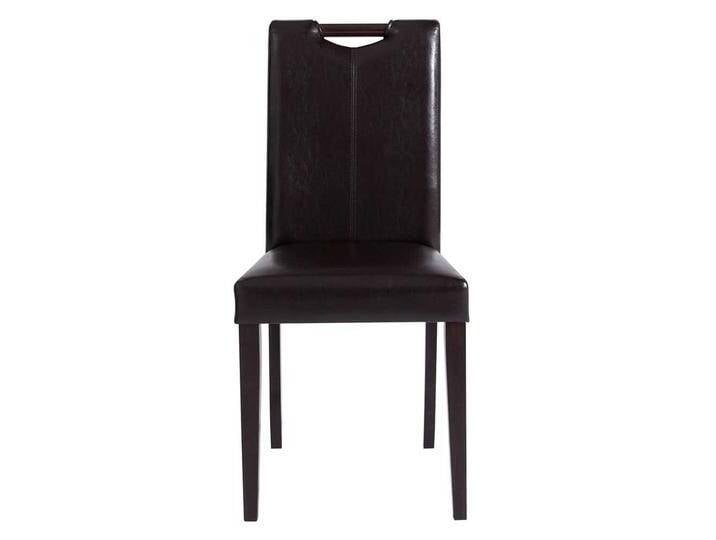Stuhl Set Esszimmer aus Kunstleder Gestell aus Massivholz (2er Set) von Pharao24.de