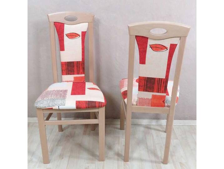 Stuhl Set in Rot Bunt gemustert Buche Massivholz (2er Set) von Pharao24.de