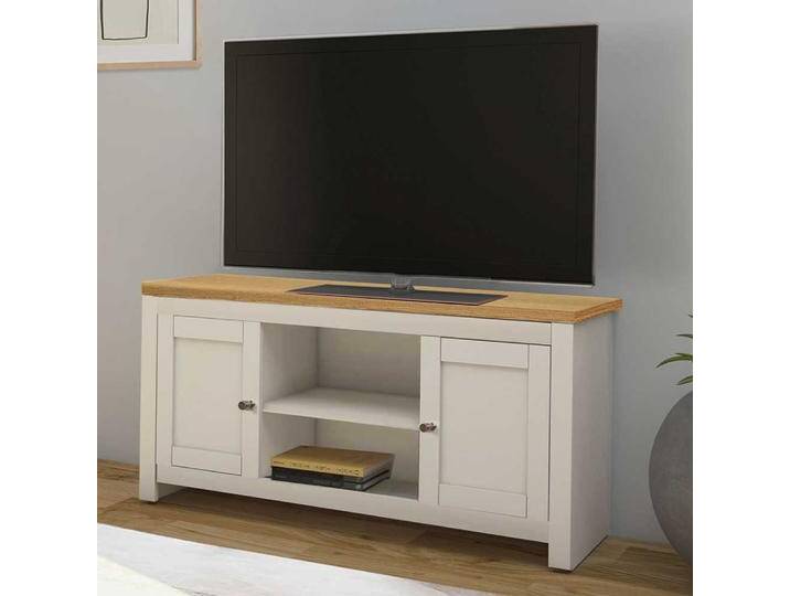 TV Board Fernseh Unterschrank mit Türen im Skandi Design von Pharao24.de