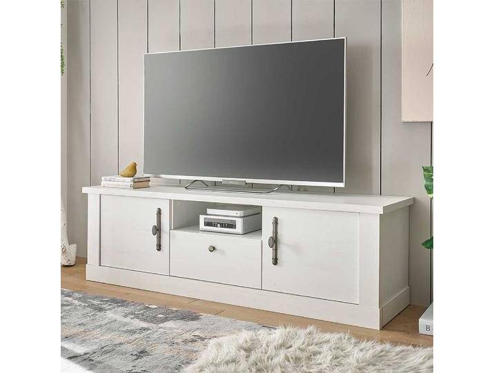 TV Board Fernsehtisch mit Türen und Metallgriffen TV Board Fernsehtisch mit Türen und Metallgriffen von Pharao24.de
