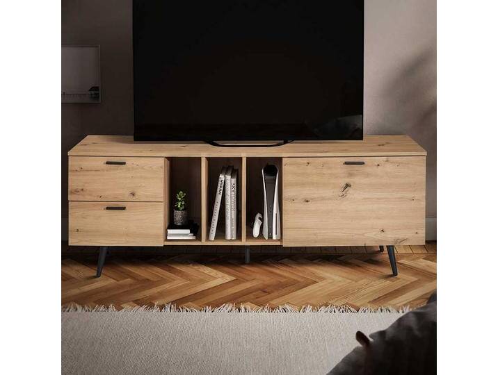 TV Board Sideboard in Wildeichefarben im Skandi Design TV Board Sideboard in Wildeichefarben im Skandi Design von Pharao24.de