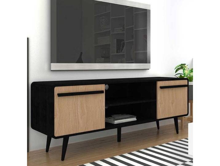 TV Lowboard Fernsehboard mit Türen 139 cm breit TV Lowboard Fernsehboard mit Türen 139 cm breit von Pharao24.de