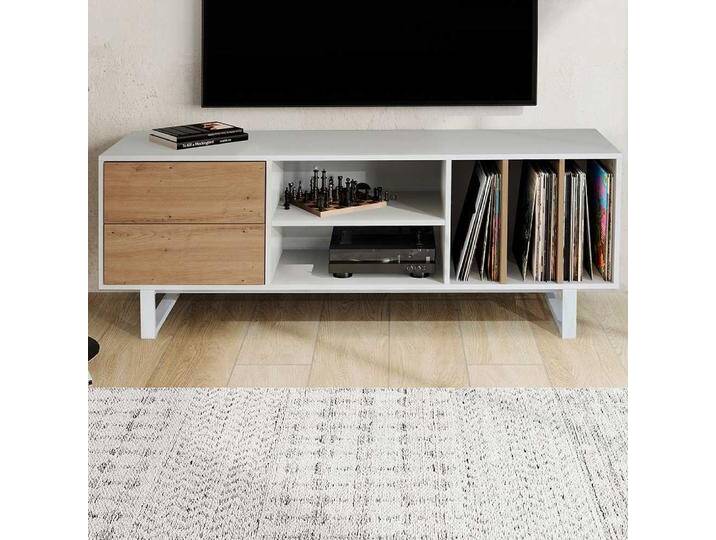 TV Lowboard Fernsehtisch mit Schubladen in Holzoptik foliert von Pharao24.de