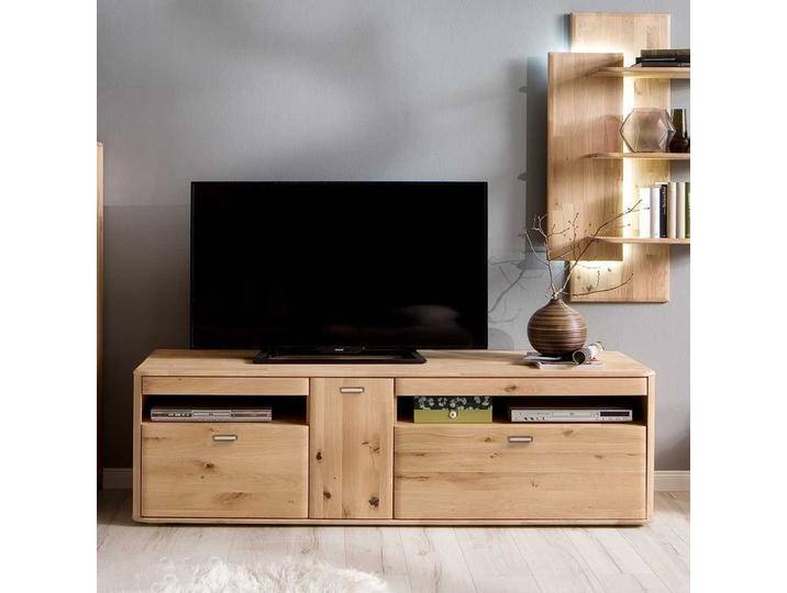 TV Lowboard in Eiche Bianco Eiche Massivholz von Pharao24.de