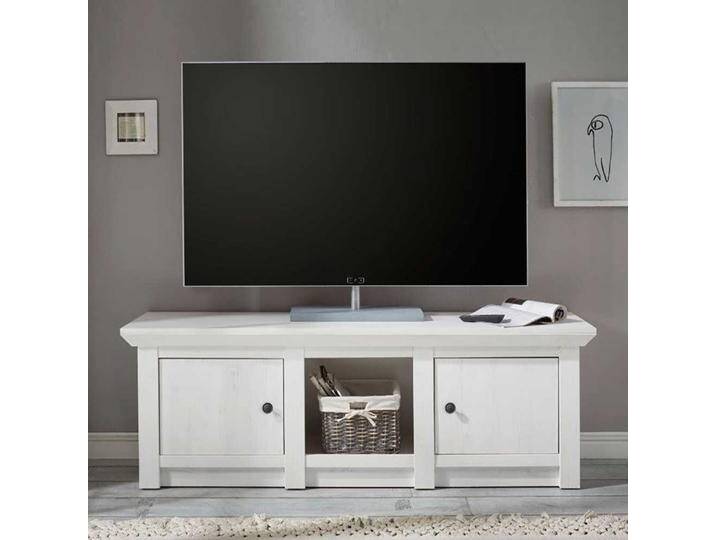 TV Schrank in Landhaus Weiß 2 Türen von Pharao24.de