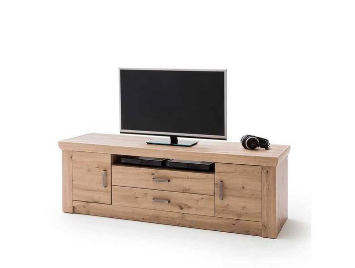 TV Unterschrank in Eichefarben 180 cm breit von Pharao24.de