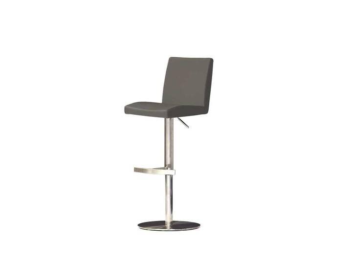 Tresenhocker in Grau mit Lehne von Pharao24.de