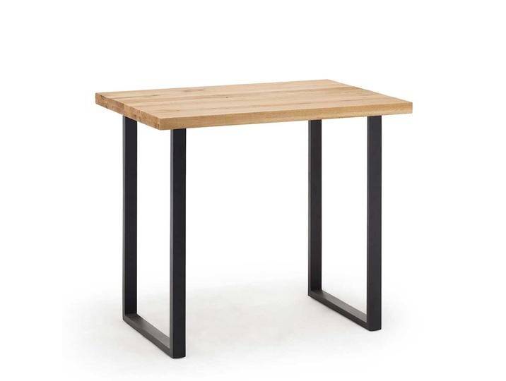 Tresentisch aus Wildeiche Massivholz und Stahl Loft Design von Pharao24.de