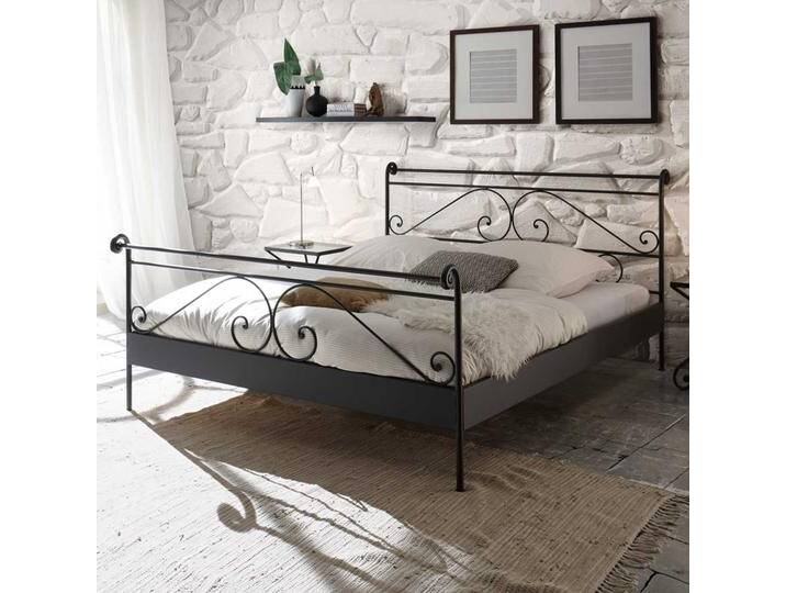 Vintage Doppelbett in Schwarz Metall von Pharao24.de