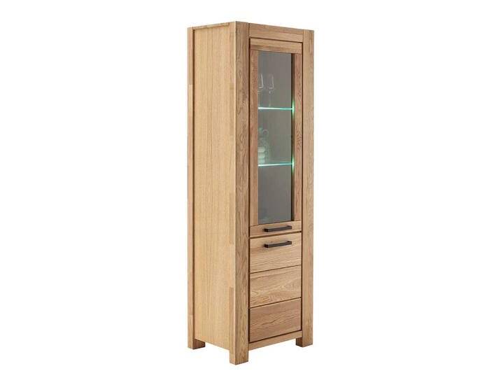 Vitrine Hochvitrine in modernem Design - Wildeichefarben von Pharao24.de