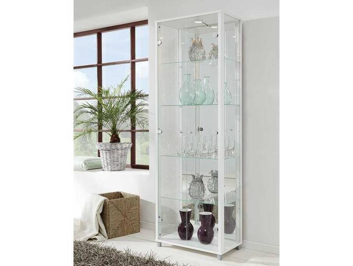 Vitrine in Weiß LED Beleuchtung Vitrine in Weiß LED Beleuchtung von Pharao24.de