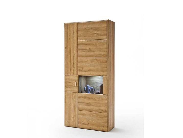 Vitrinenschrank in Wildeichefarben Landhaus Design von Pharao24.de