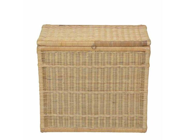 Wäschesammler in Beige Rattan von Pharao24.de