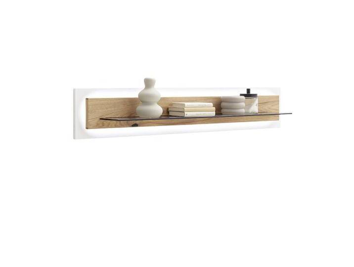 Wandboard Wand Regal 150 cm breit mit LED Rückwand von Pharao24.de