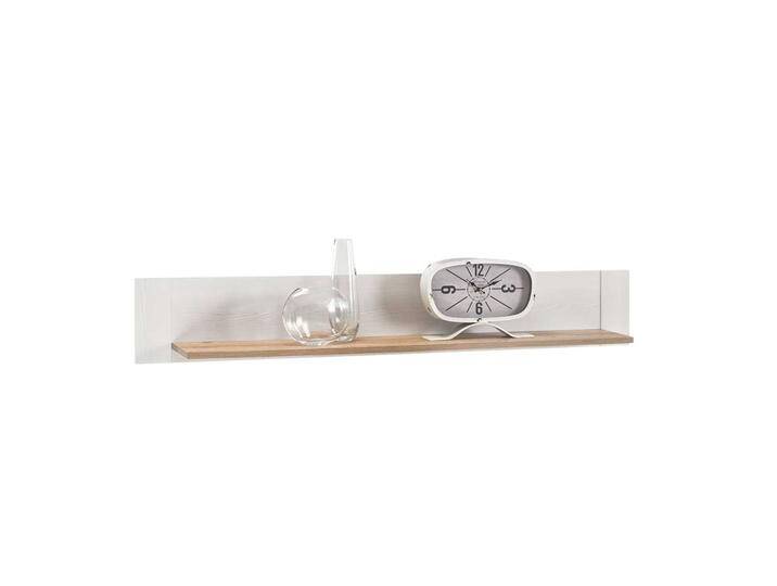Wandboard in Weiß und Wildeiche Dekor 155 cm breit von Pharao24.de