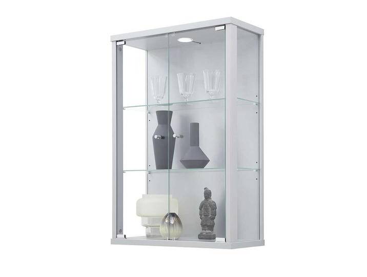 Wandvitrine in Silberfarben Made in Germany von Pharao24.de