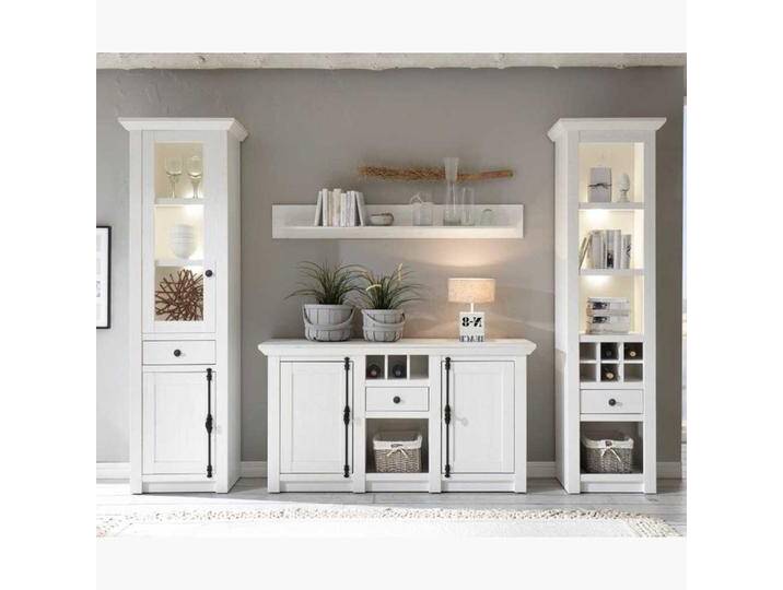 Wohnwand im Landhaus Design mit Sideboard (vierteilig) von Pharao24.de