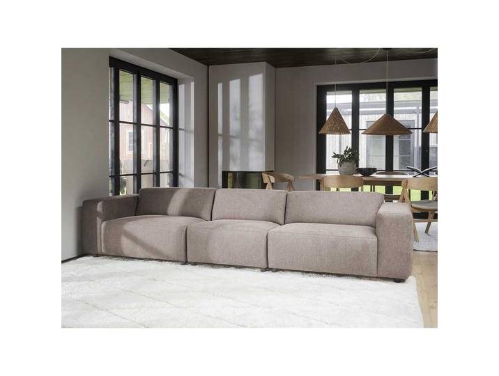 Wohnzimmer Couch 4 Sitze in Beige Stoff 314 cm breit - 70 cm hoch von Pharao24.de