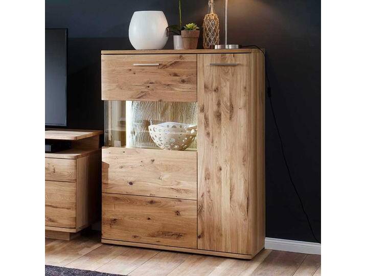 Wohnzimmer Highboard in Eiche Bianco 2-türig Wohnzimmer Highboard in Eiche Bianco 2-türig von Pharao24.de