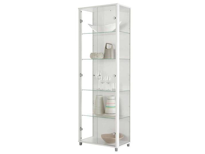 Wohnzimmer Vitrinenschrank in Weiß Made in Germany von Pharao24.de