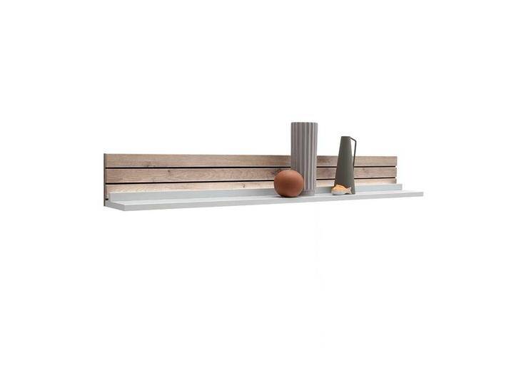 Wohnzimmer Wandboard in Weiß und Wildeichefarben 150 cm breit von Pharao24.de