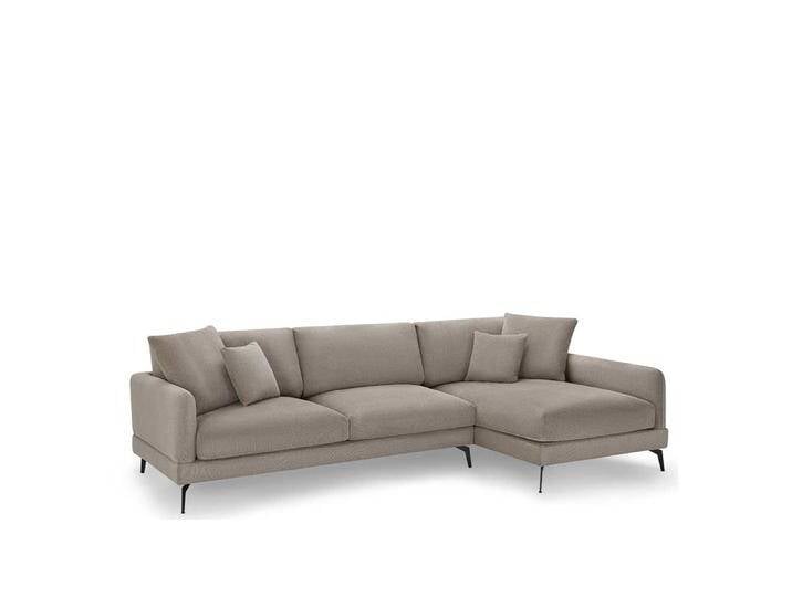 Wohnzimmercouch Eckcouch in Beige 290 cm breit von Pharao24.de