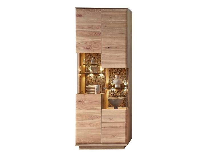 Wohnzimmerschrank mit Glastüren in modernem Design 75 cm breit von Pharao24.de