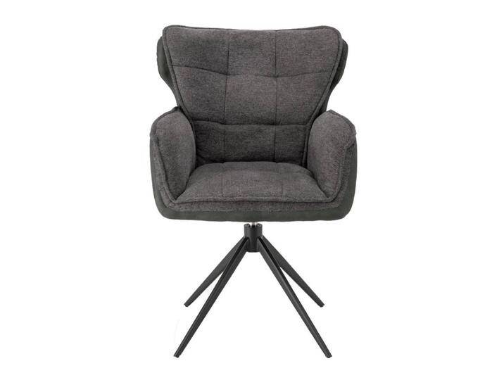 Wohnzimmerstuhl Armlehnstuhl in modernem Design - Grau (2er Set) von Pharao24.de