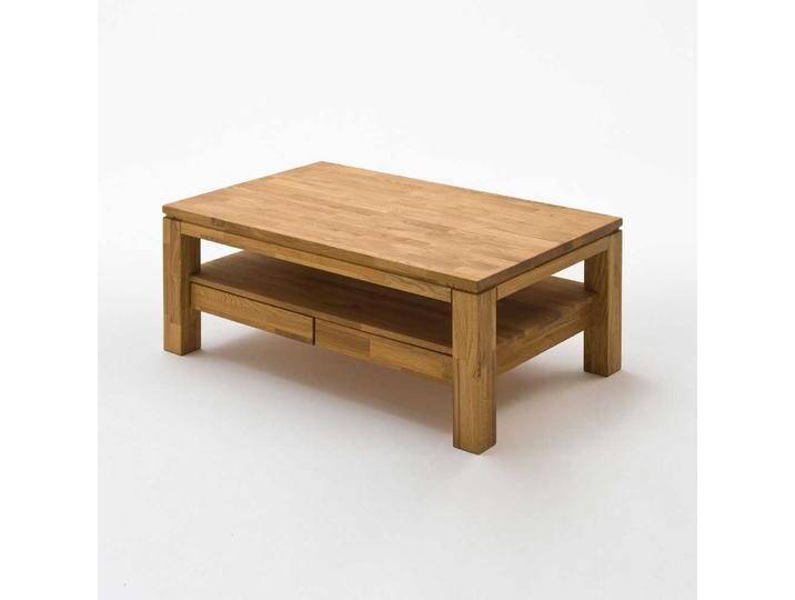 Wohnzimmertisch Sofatisch in rechteckiger Form aus Asteiche Massivholz von Pharao24.de