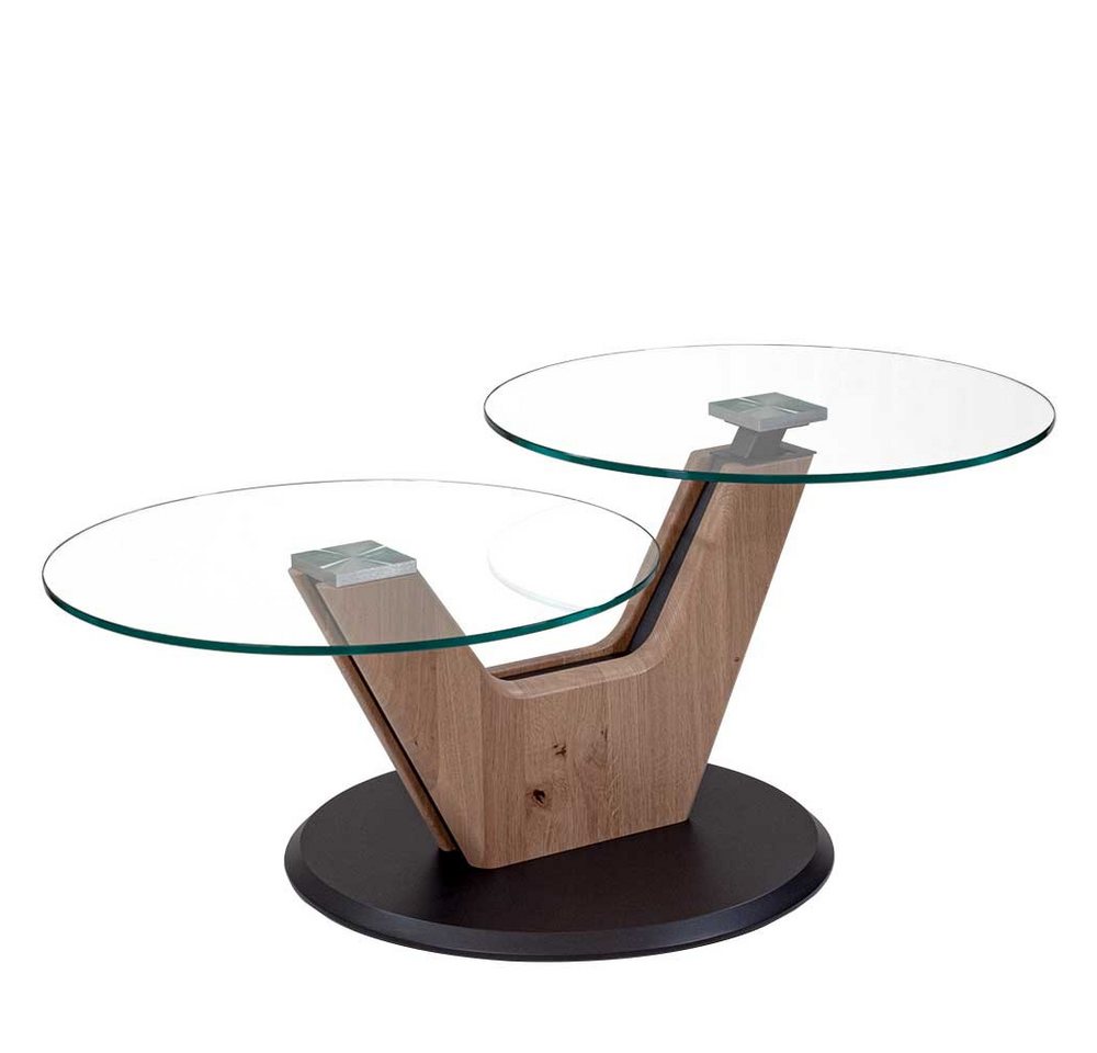 Pharao24 Couchtisch Savidris, aus Massivholz, mit runder Tischplatte Pharao24 Couchtisch Savidris, aus Massivholz, mit runder Tischplatte von Pharao24