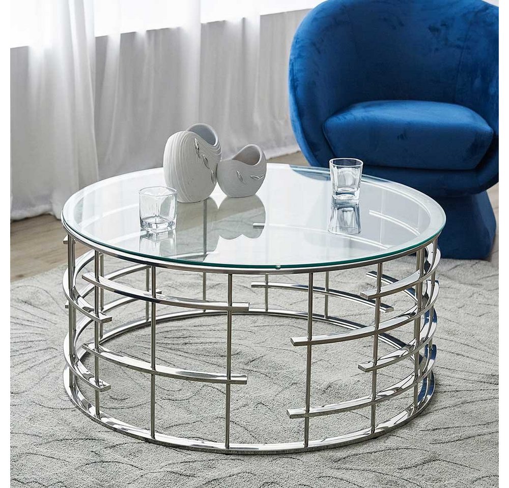 Pharao24 Couchtisch Yamaico, mit runder Tischplatte Pharao24 Couchtisch Yamaico, mit runder Tischplatte von Pharao24