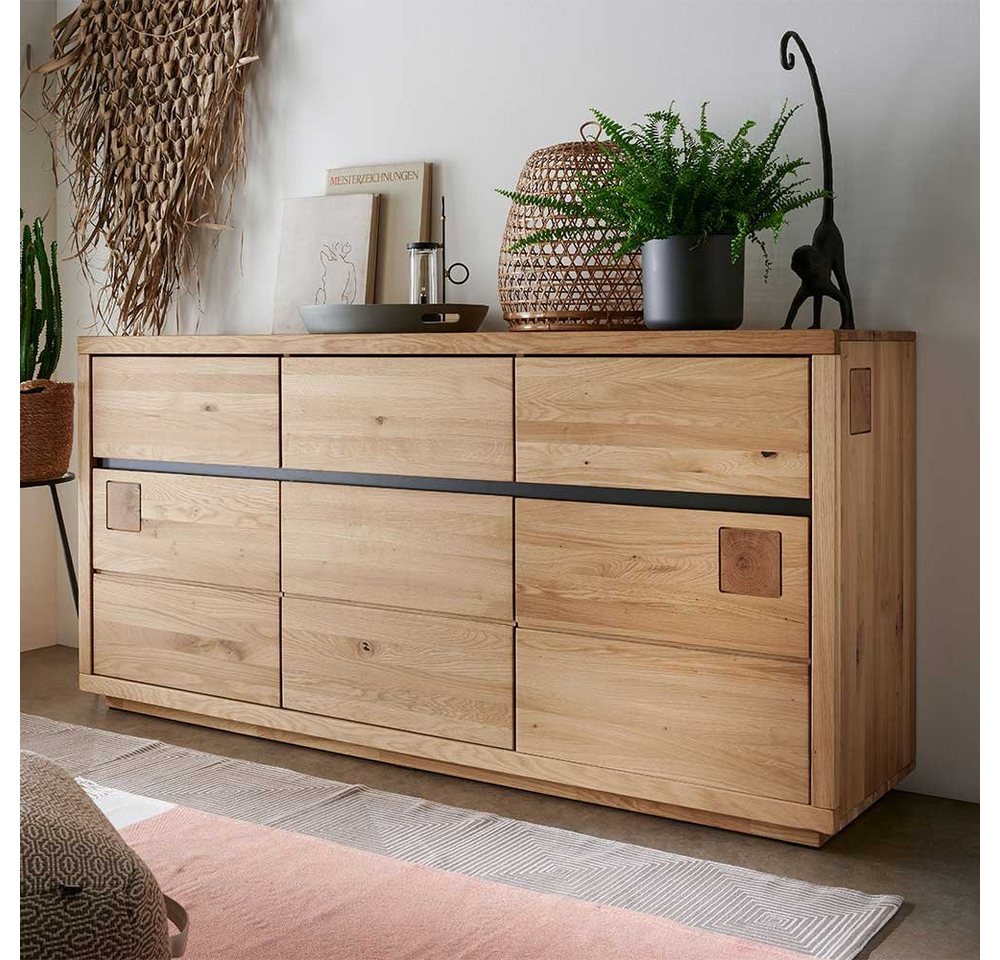 Pharao24 Sideboard Davio, aus Massivholz von Pharao24