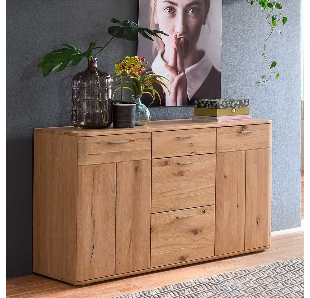 Pharao24 Sideboard Magoa, aus Massivholz von Pharao24