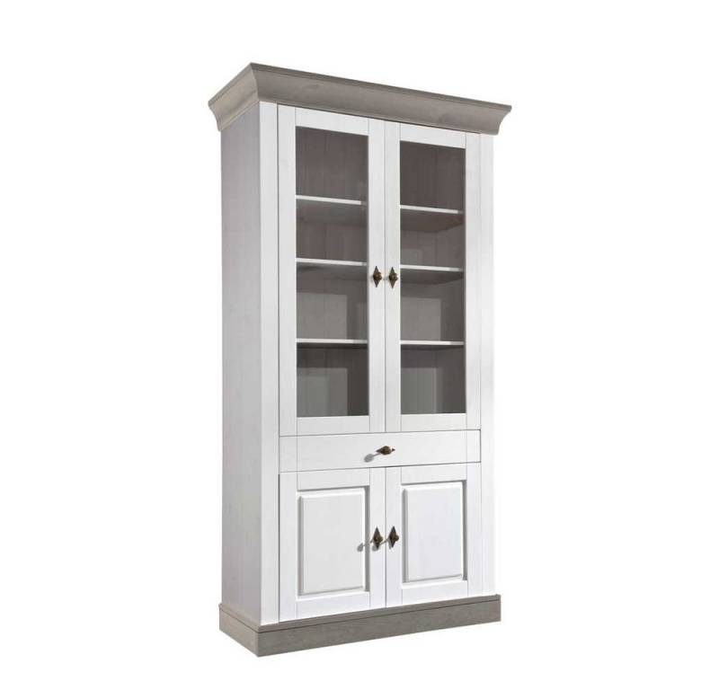 Pharao24 Vitrine Algaro aus Massivholz von Pharao24