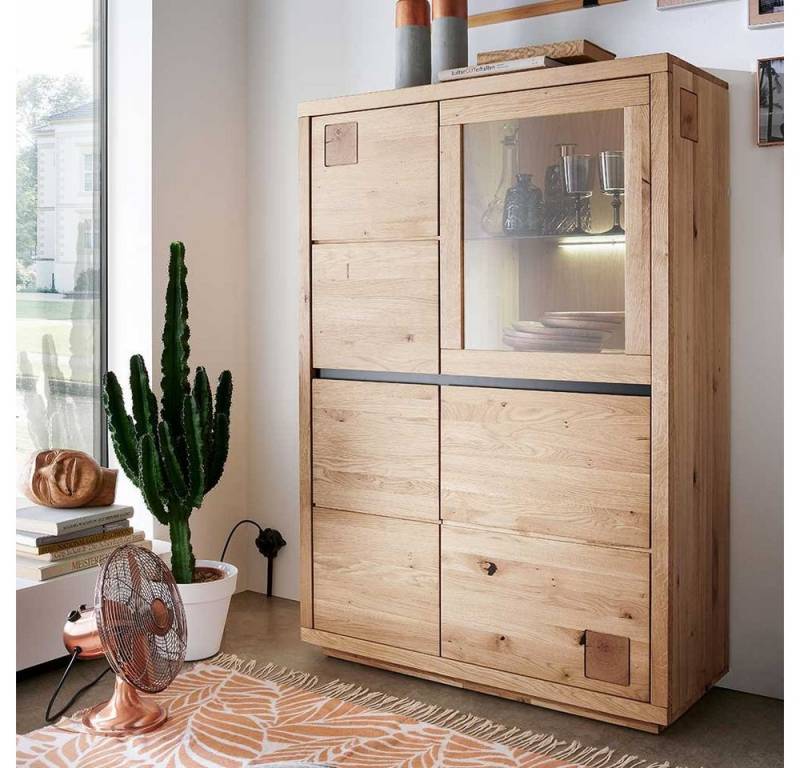 Pharao24 Vitrine Davio aus Massivholz von Pharao24