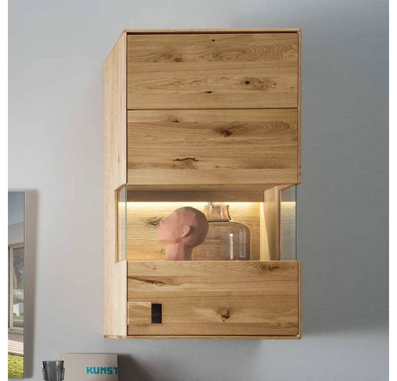 Pharao24 Vitrine Leicesta aus Massivholz, mit LED Beleuchtung von Pharao24