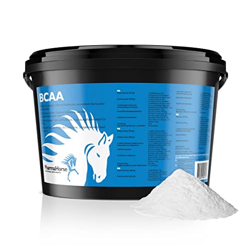 PharmaHorse BCAA | Mit DREI essentiele verzweigtkettige Aminosäuren | Hochdosiert | Ohne Zuckerzusatz | 100% Dopingfrei | 1000 Gramm von PharmaHorse