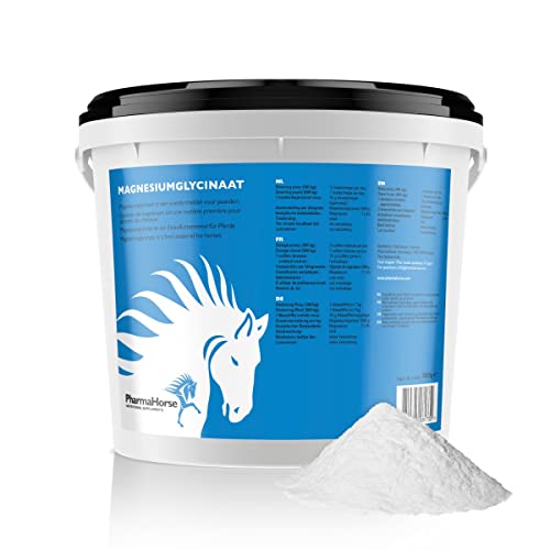 PharmaHorse Magnesiumglycinat | Premium-Qualität | zur Geschmeidigkeit der Muskeln und Stärkung der Knochen | Hochdosiert | 3000 Gramm von PharmaHorse