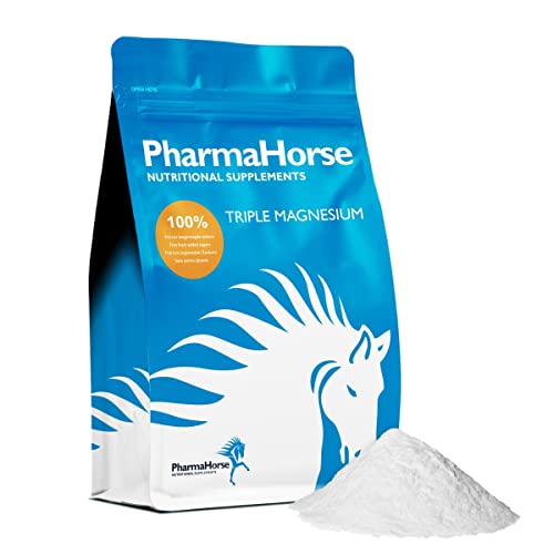 PharmaHorse Triple Magnesium | Nervensystem | Konzentrationsvermögen | Muskeln & Knochen | Dopingfrei | 1000 Gramm von PharmaHorse