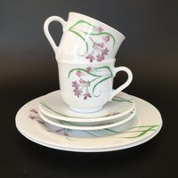 Martha Stewart Everyday Pacific Wildflower Lila Teetasse Unterteller Teller 2Er Set von PhatFinds