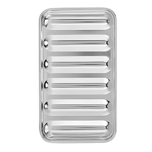 304 Edelstahl Wurstrohr mit Deckel Design, einfach zu bedienen, Hohe Temperaturbeständigkeit, Premium-Material, Praktisches Design, Glatte und Runde Wurst für Ideal von Phefop