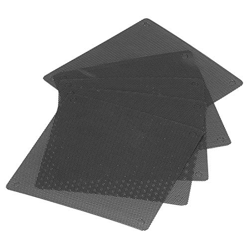 Computerlüfterabdeckung Staubdesteuer 12 Cm Schwarzer PVC -Filter für PC -Computer Laptop [Packung 5] Staubsicherer Schutz und Geräuschreduzierung für Ventilatoren von Phefop